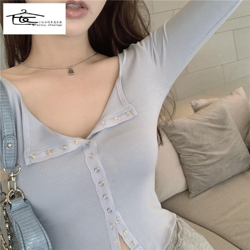 Áo Thun Tay Dài Màu Trơn Siêu Mỏng Phong Cách Hàn Quốc Thời Trang Mùa Hè 2022 Dành Cho Nữ