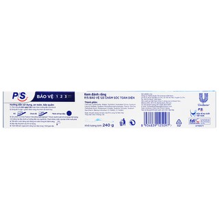 Kem đánh răng P/S bảo vệ 123