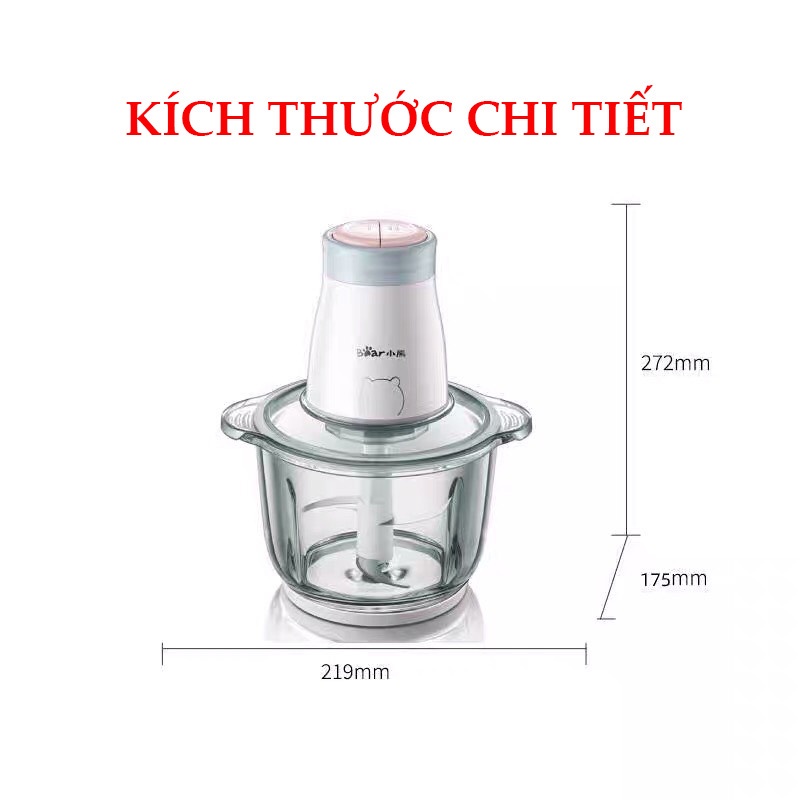 [CÓ BẢO HÀNH] MÁY XAY THỊT BEAR, XAY MỌI THỨ, DUNG TÍCH LỚN, CỐI THỦY TINH, CÔNG SUẤT 300W