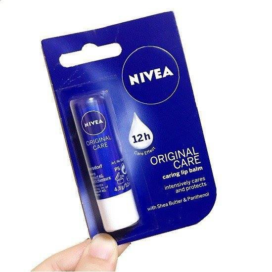 SON DƯỠNG MÔI CHUYÊN SÂU NIVEA ORIGINAL CARE CARING LIP BALM 4.8G CHÍNH HÃNG - 7165