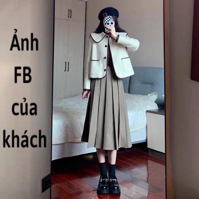 [SẴN] Chân Váy Xếp Ly Dày Dặn Siêu Sang Chảnh có ảnh thật AC062 Có Bigsize