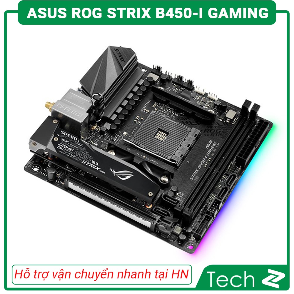 Mainboard ASUS ROG STRIX B450I GAMING (AMD B450, Socket AM4, Mini-ITX, 2 khe Ram DDR4)