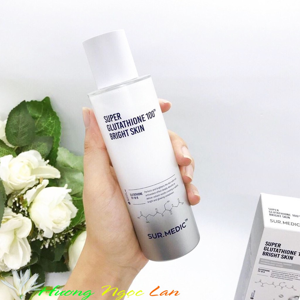 SUR.MEDIC+ Toner Sur Medic Nước Hoa Hồng Dưỡng Trắng Da Sur.Medic+ Super Glutathione 100 Bright Skin 145ml