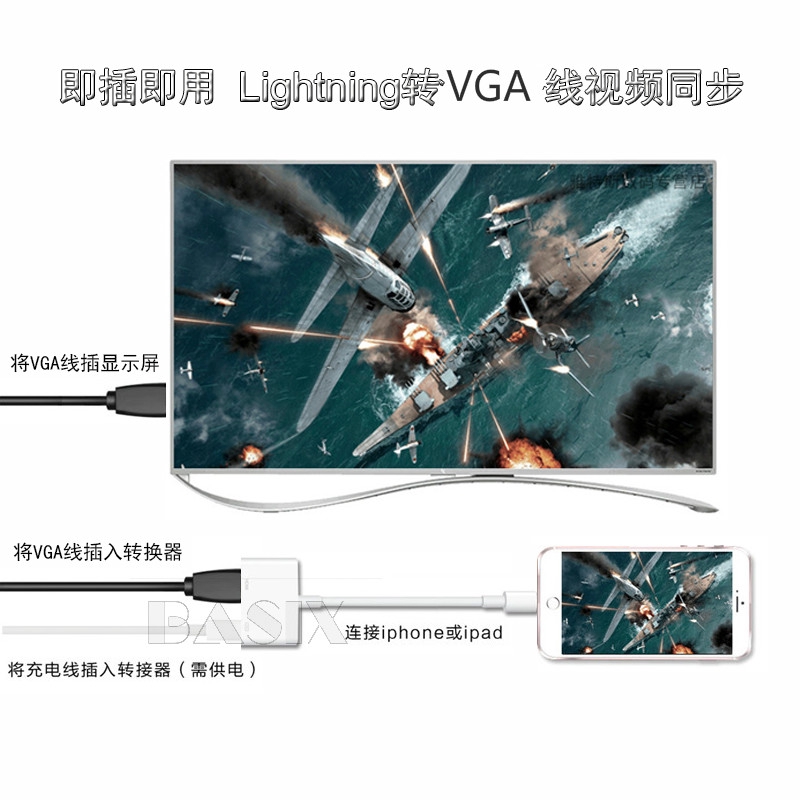 Apple Đầu Chuyển Đổi Cổng Lightning Sang Vga Cho Iphone678xs Max Ipad Sang Vga