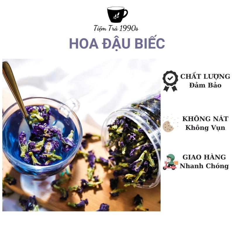 Hoa Đậu Biếc Sấy Khô An Toàn Tự Nhiên Hàng Loại 1 - Tiệm Trà 1990s