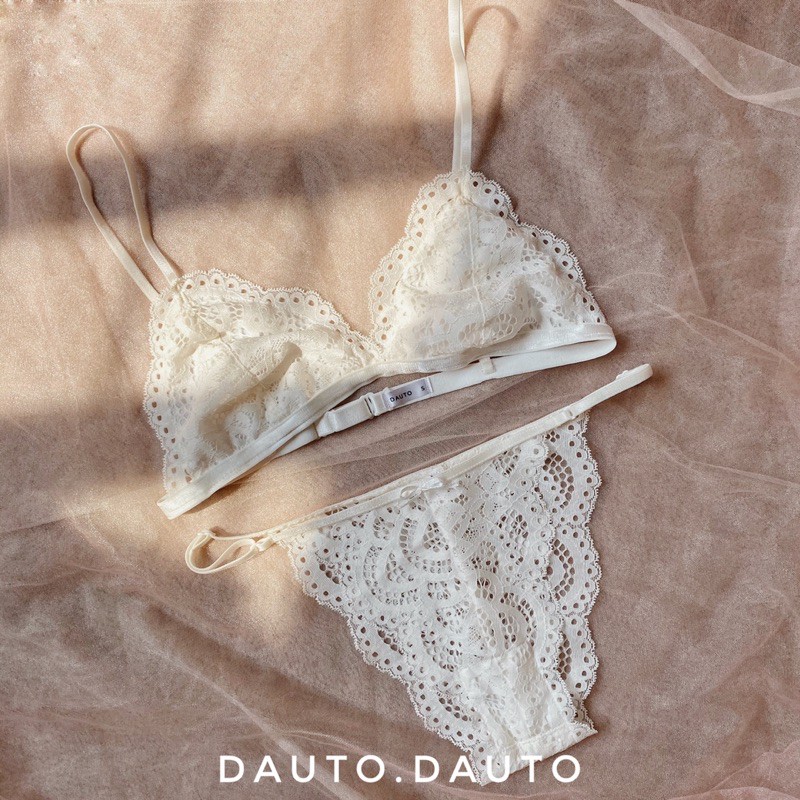 Basic Bralette Bộ đồ lót nữ sexy ren thiết kế dauto.dauto có tách set  full size