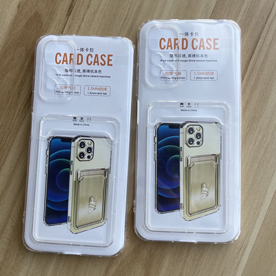 Ốp lưng Redmi Note 11 12 trong suốt chống sốc lưng túi ví ngăn khe đựng cài thẻ atm ảnh Cho Xiaomi Redmi Note 11 12 Pro 5G