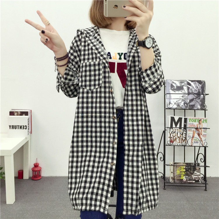 Áo Khoác Nữ Sơ Mi ulzzang
