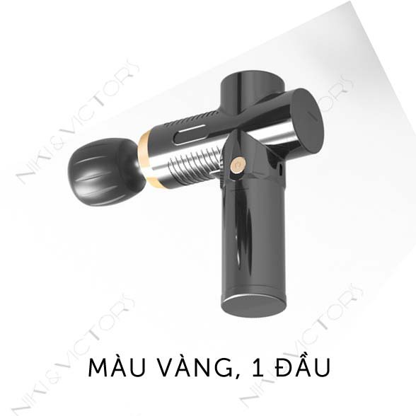 Súng Massage Fascial Gun Mini Cầm Tay 1 Đầu Silicon Giảm Căng Cơ Trị Nhức Mỏi