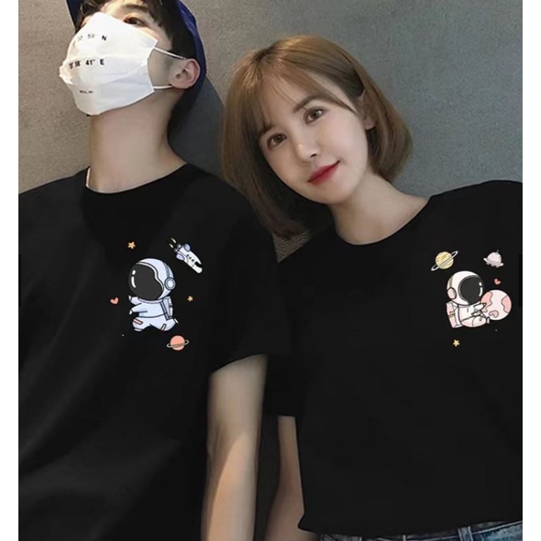 Áo thun Tay Lỡ nam nữ phi hành gia, có hình ảnh video thật D94