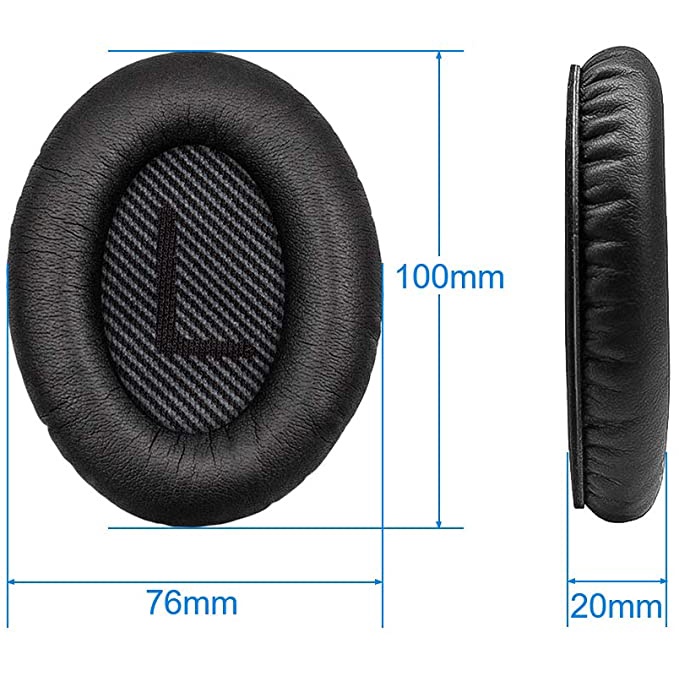 (Mới) Miếng đệm tai nghe thay thế tiêu chuẩn cho tai nghe Bose Quiet Comfort 35 (QC35) và QuietComfort 25 (QC25)