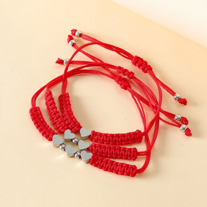 Set 3 Vòng Tay Tình Bạn Bện Dây Có Thể Điều Chỉnh Kích Cỡ