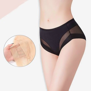 Quần lót gen cotton trơn ren lưới mềm mại,thoáng mát không đường viền không hằn, Quần gen định hình tạo dáng eo thon.