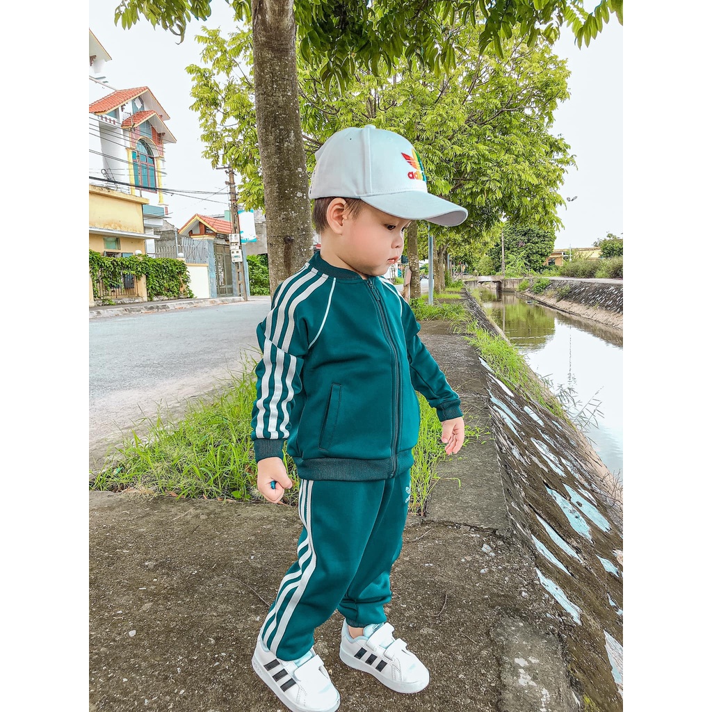 Quần áo bé trai, bộ thể thao thu đông adi.das