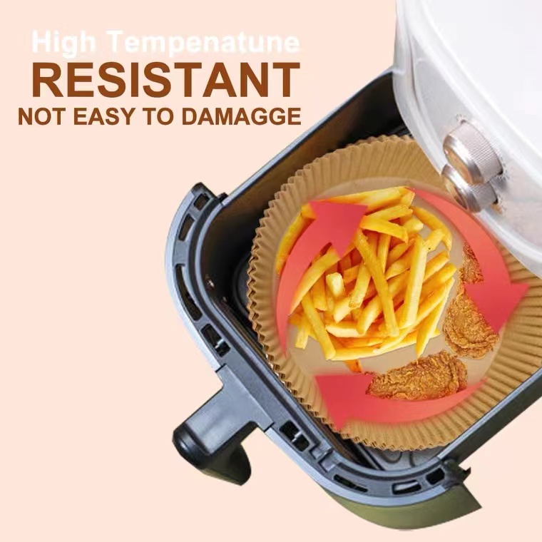 Bộ 100 Giấy Lót Nồi Chiên Không Dầu Chống Thấm Nước Dùng Một Lần