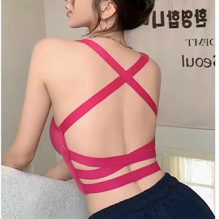 Aó Bra Tập Gym Nữ, Aó Bra Dêt Quảng Châu Đan Dây Freesize Bin Sports A203