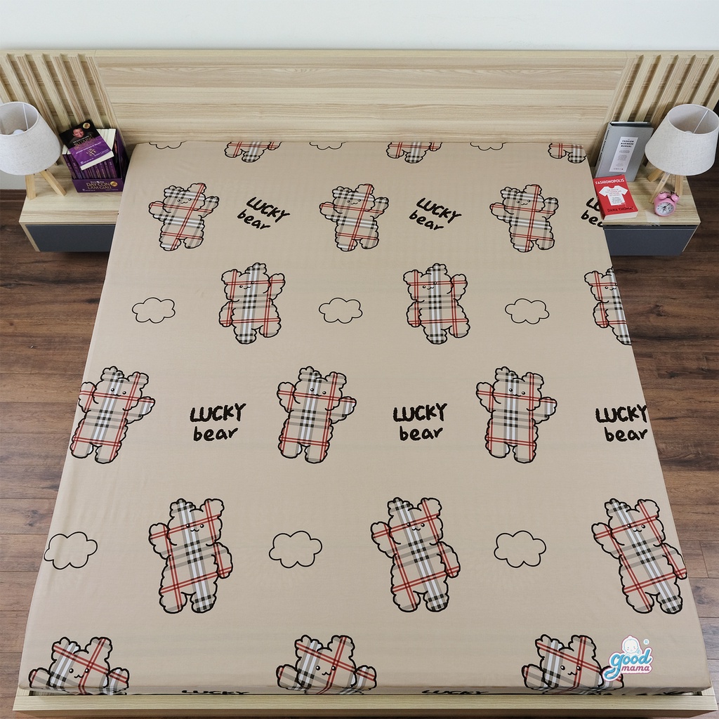 Ga chống thấm cotton Goodmama, Drap giường cao cấp cho bé nằm trực tiếp, không nóng bí, kháng khuẩn tự nhiên | BigBuy360 - bigbuy360.vn
