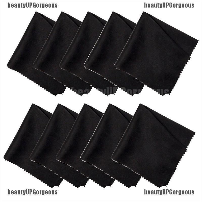 Set 10 tấm vải đen lau mắt kính tiện dụng