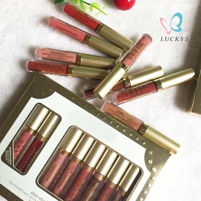 (Hàng Mới Về) Set 8 Son Môi Dạng Lỏng Lâu Trôi Không Dính Dành Cho Nữ | BigBuy360 - bigbuy360.vn