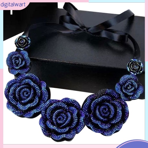Vòng Cổ Choker Ren Hoa Hồng Phong Cách Cổ Điển Thanh Lịch Dành Cho Nữ