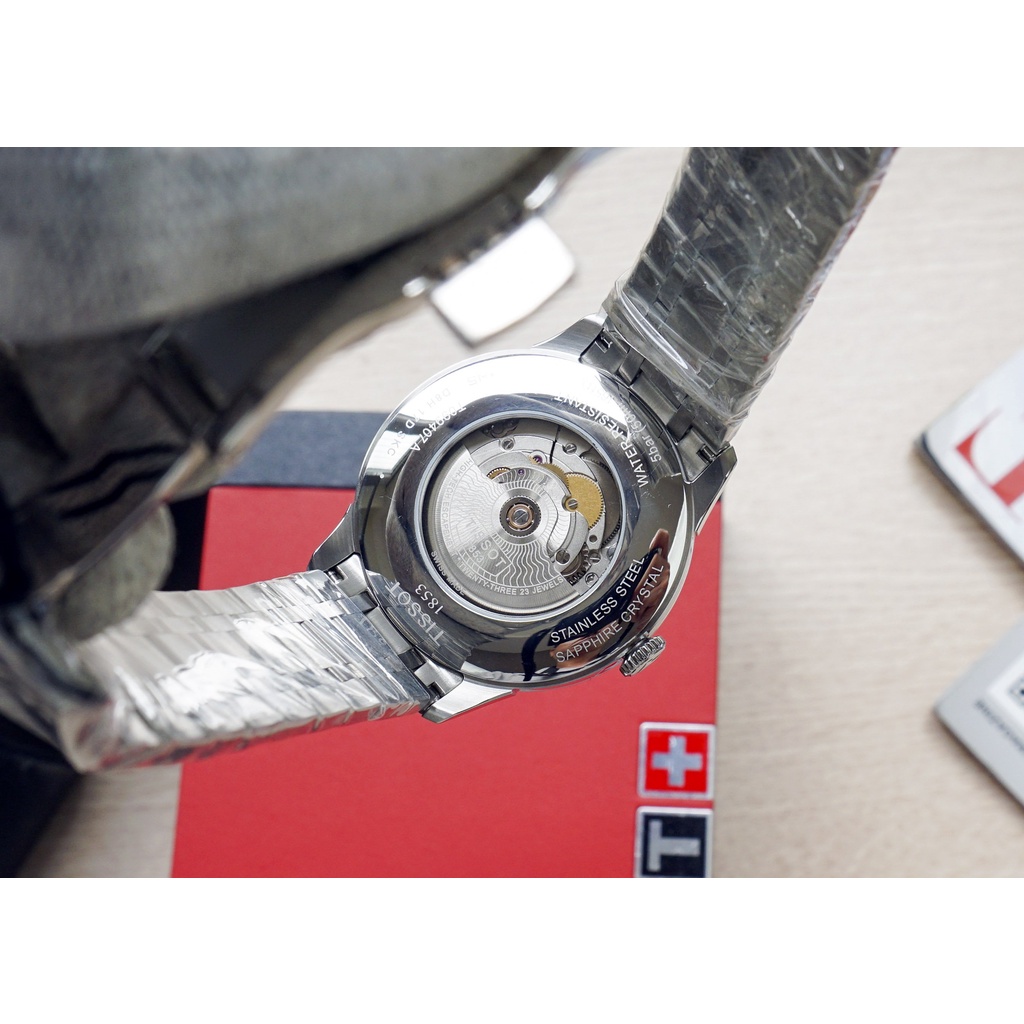 Đồng hồ Nam chính hãng Tissot 1853 Chemin Powermatic T099.407.11.048.00 Size 42,Mặt xanh,Lịch-Máy cơ-Dây kim loại