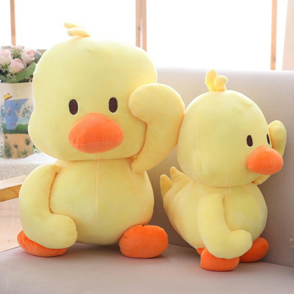 Thú Nhồi Bông Hình Chú Vịt Màu Vàng Đáng Yêu Giữ Ấm Tay Cho Bé