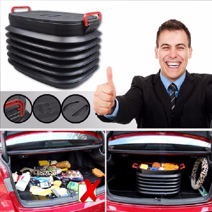 Thùng đựng đồ co giãn lò xo gấp gọn để cốp ôtô, thùng đựng đồ lên đến 10kg, thùng đựng đồ nhựa ABS - Bảo hành 6 tháng | BigBuy360 - bigbuy360.vn