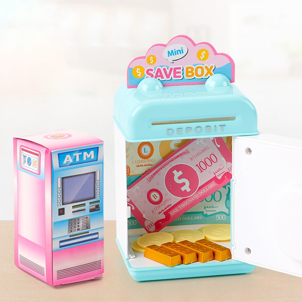 Máy Atm Đồ Chơi Mini Cho Bé Bằng Nhựa Abs Kích Thước  . . cm