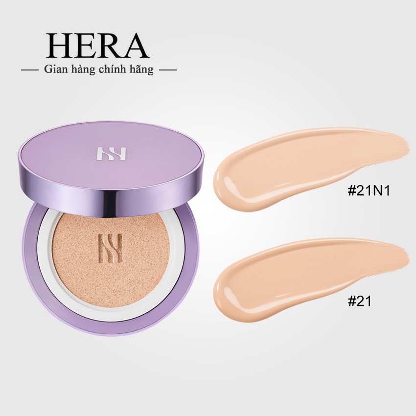 Phấn Nước Hera UV Mist Cushion SPF50+ PA+++ 15gx2 - Phấn nước Hera tím
