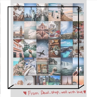 [FREESHIP EXTRA] Wall Collage  keo sẵng dán tường trang trí decor phòng ngủ - theme Du Lịch
