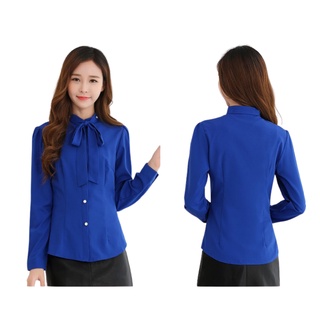 Áo Sơ Mi Cổ Cột Nơ Xinh Xắn - QA0058