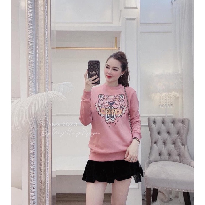 Áo Nỉ Nữ💥SIÊU GIẢM GIÁ💥 Áo Dài Tay Lót Bông Thêu Ken.zo Siêu Ấm | BigBuy360 - bigbuy360.vn