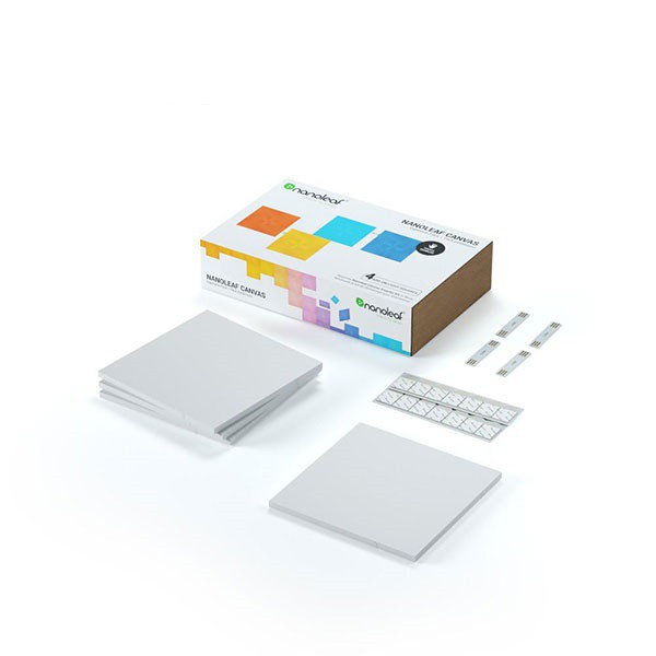 Nanoleaf Shapes Canvas Extra Kit – Đèn mở rộng hình vuông 4 miếng