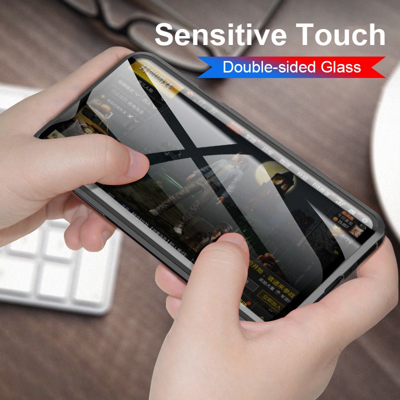 Ốp điện thoại bảo vệ 2 mặt bằng kính cường lực chất lượng cao cho Samsung Galaxy A51 A71