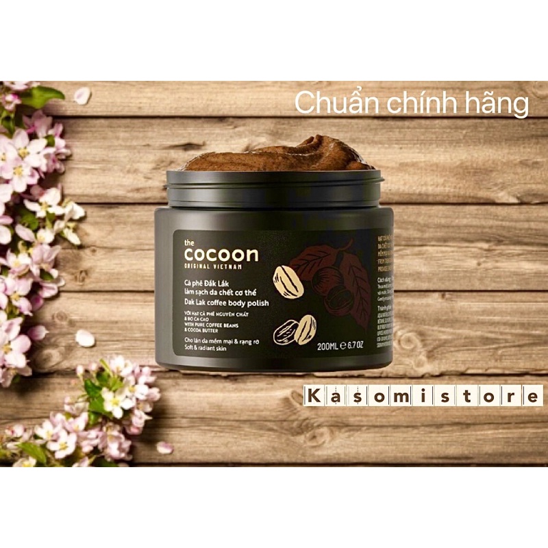 Tẩy da chết Cocoon tặng kèm son tdc môi chính hãng 🧡