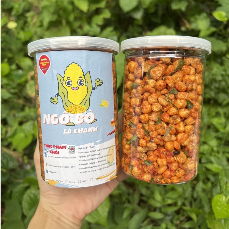 Bắp sấy khô bò lá chanh - ngô cay giòn rum hương vị đặc biệt ăn là cuốn