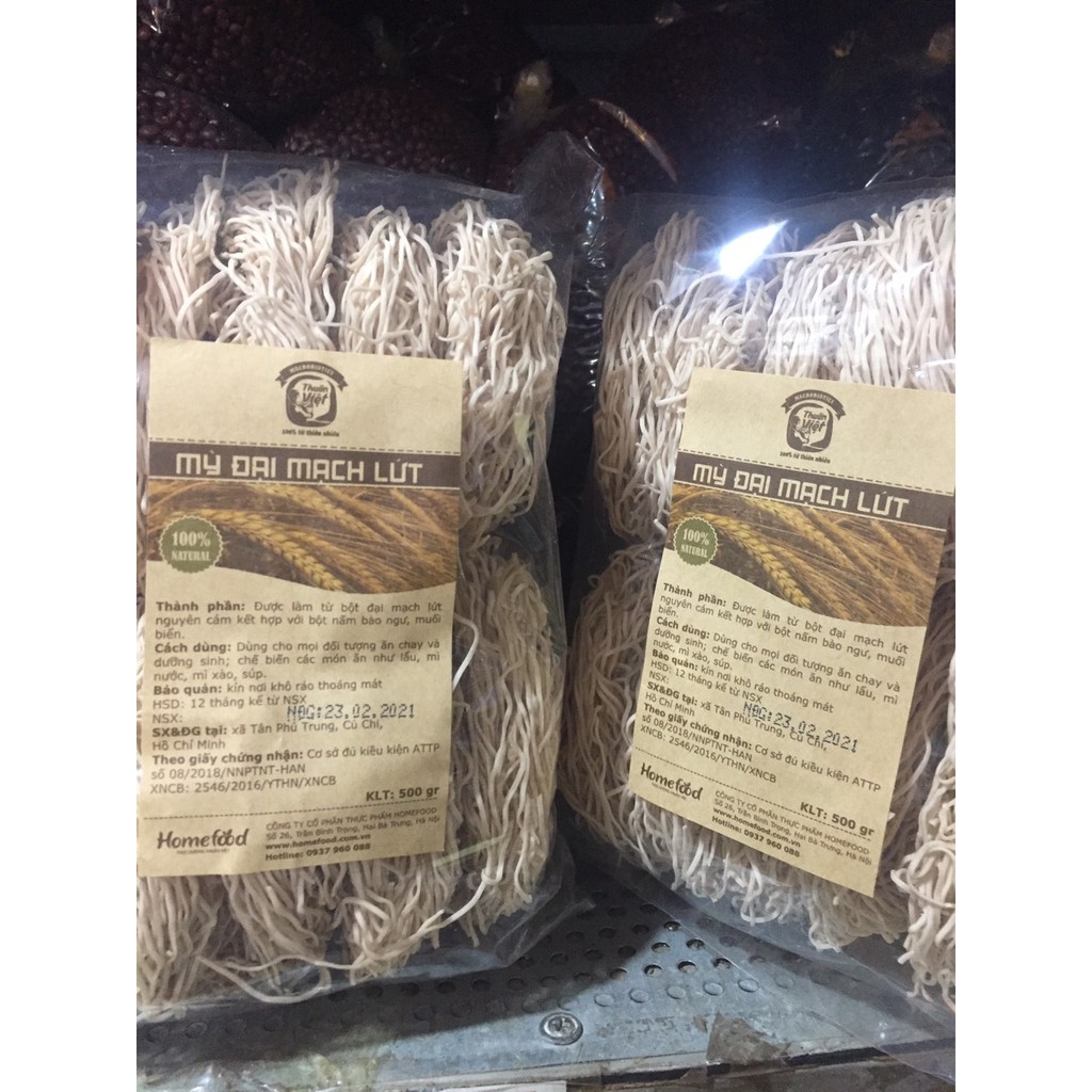MỲ ĐẠI MẠCH LỨT HOME FOOD 500 GRAM