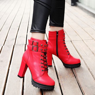 TR❤Giày Boot cao gót cá tính cho nữ