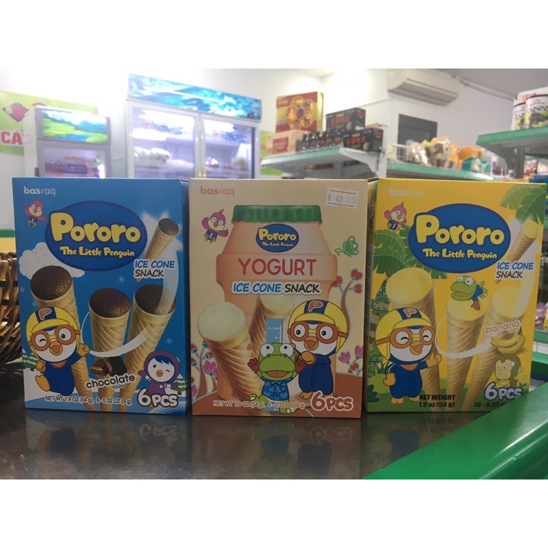 Bánh ốc quế Pororo Hàn quốc