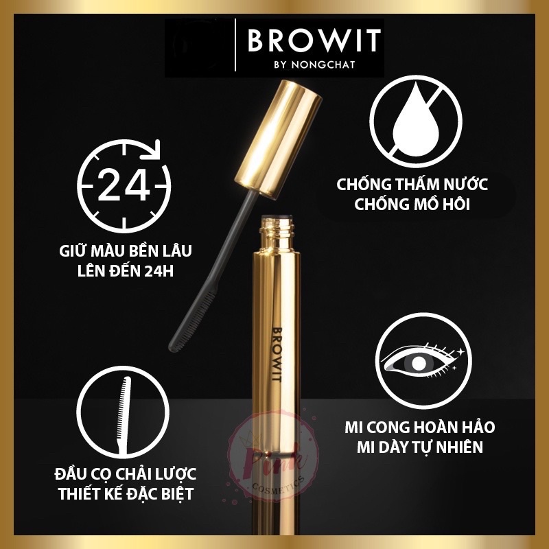 Mascara NongChat Browit làm dày và dài mi Thái Lan