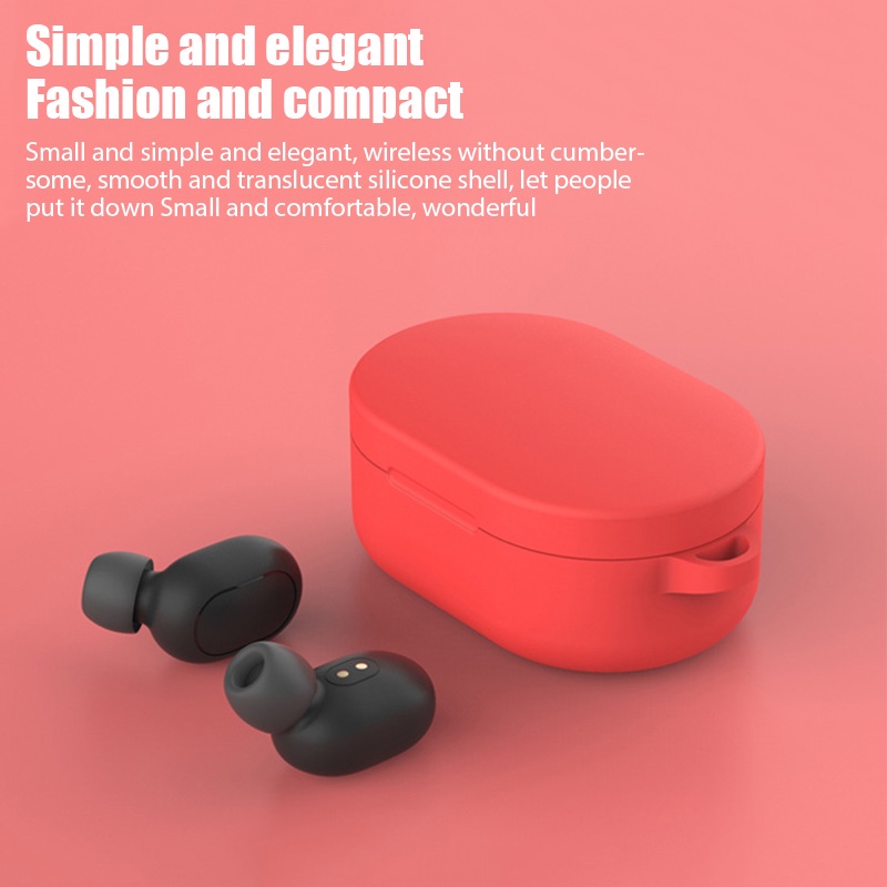 Vỏ Bảo Vệ Hộp Sạc Tai Nghe bluetooth xiaomi / e6s / a6s Bằng Silicon Thời Trang Sang Trọng Cho xiaomi redmi airdots