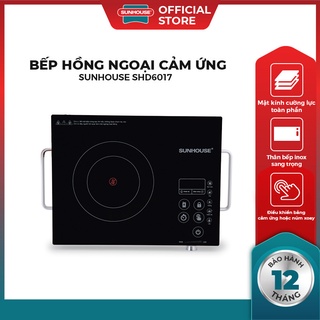 Bếp hồng ngoại cảm ứng SUNHOUSE SHD6017 - 2000W ✅ Tặng Kèm Vỉ Nướng ✅ Bảo hành chính hãng 12 tháng