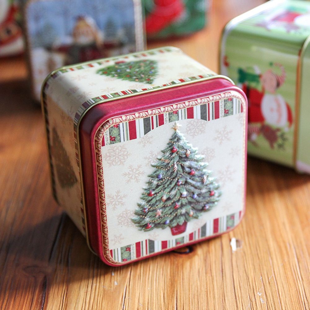 Hộp đựng kẹo hình người tuyết hoạt hình dễ thương dùng trang trí Giáng Sinh