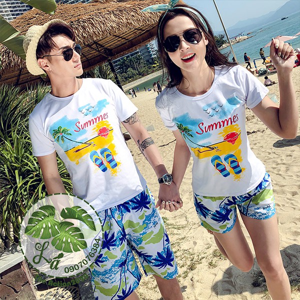 [GIÁ SỈ] Bộ Thun Du Lịch Gia Đình [THE ACTION]-Cây Dừa Xanh-Inbox Chọn Kiểu ( Quà Tặng)