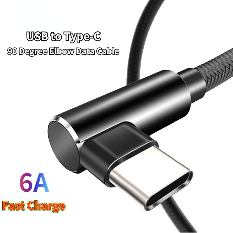 Dây Cáp Sạc Truyền Dữ Liệu USB Sang Type-C Dài 1M 66W 90 Độ Chuyên Dụng Khi Chơi Game