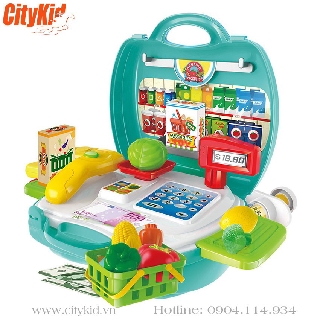 Vali đồ chơi quầy tính tiền rau củ quả Bowa 8314