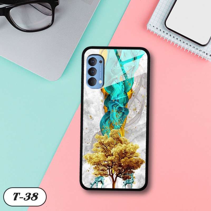 Ốp kính 3D Oppo Reno 4