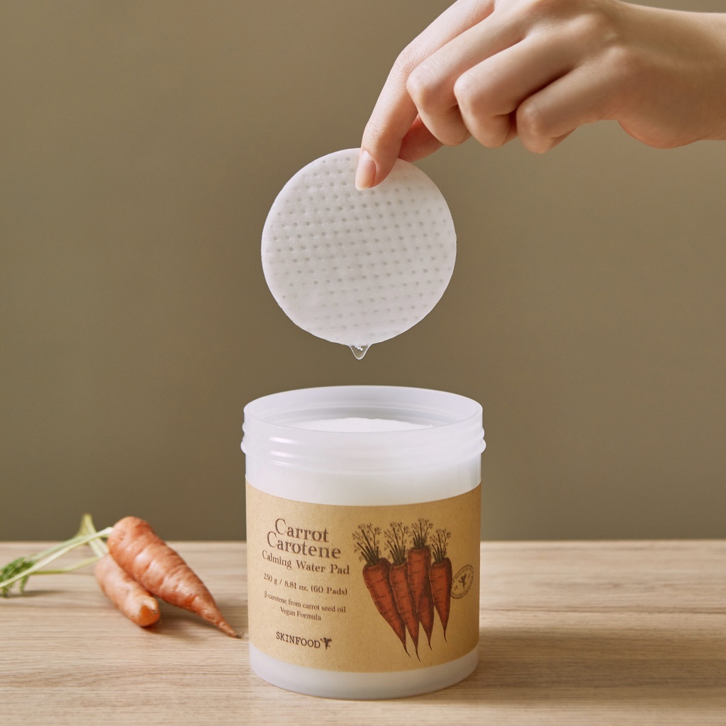 Pad dưỡng dịu da SKINFOOD Carrot Carotene Calming Water Pad