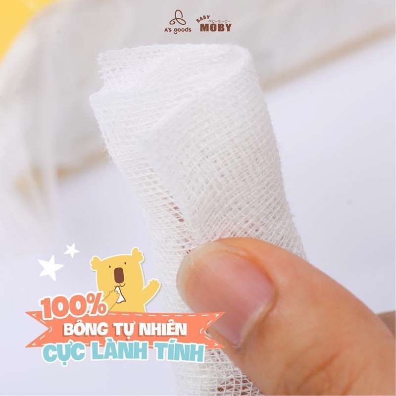 Gạc rơ lưỡi Moby vệ sinh miệng cho bé [ babyboo]