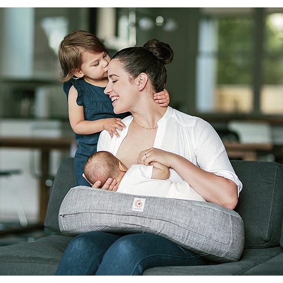 💝Gối cho bé bú Ergobaby Pillow có dây cố định, tạo cho bé tư thế thoải mái khi bú mẹ, hỗ trợ bé tập ngồi, tập lẫy